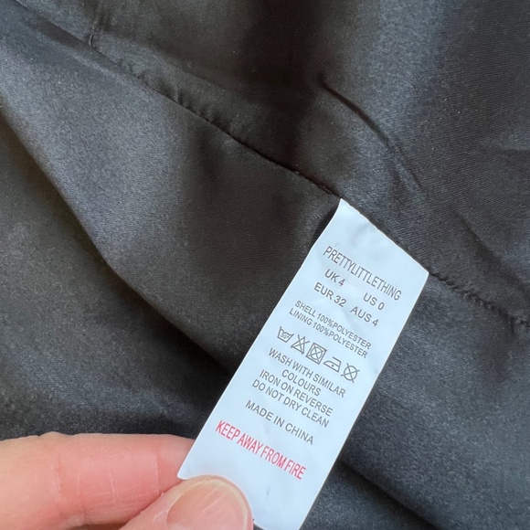 PrettyLittle Things Black Jacket Dress with Gold Buttons - Picture 4 of 4